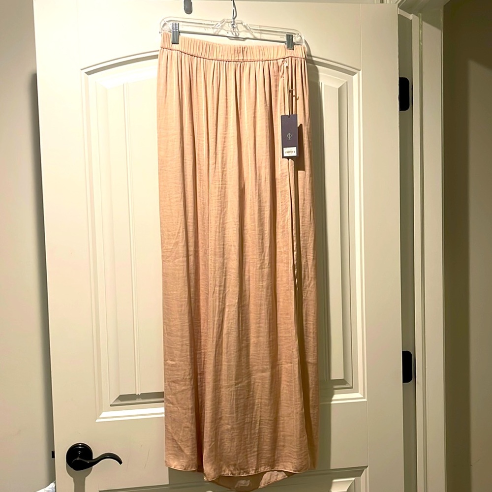 Wide leg Rose Gold Pants